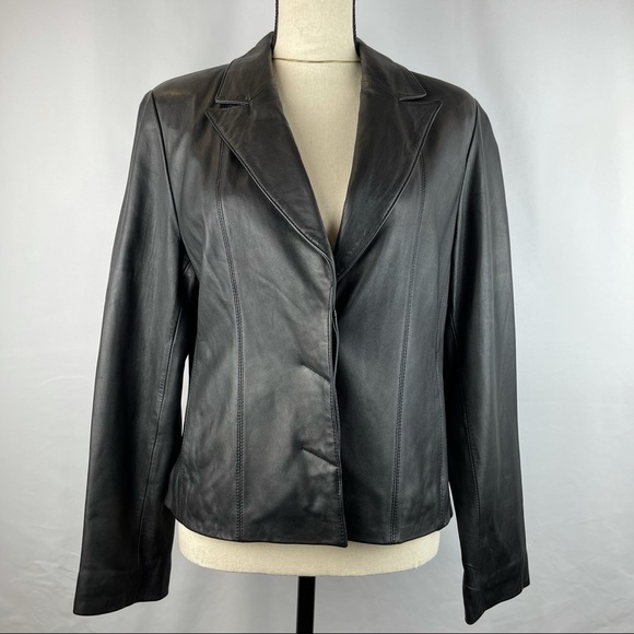 *SOLD Croft & Barrow Lambskin Leather Jacket-Blazer - Picture 13 of 16